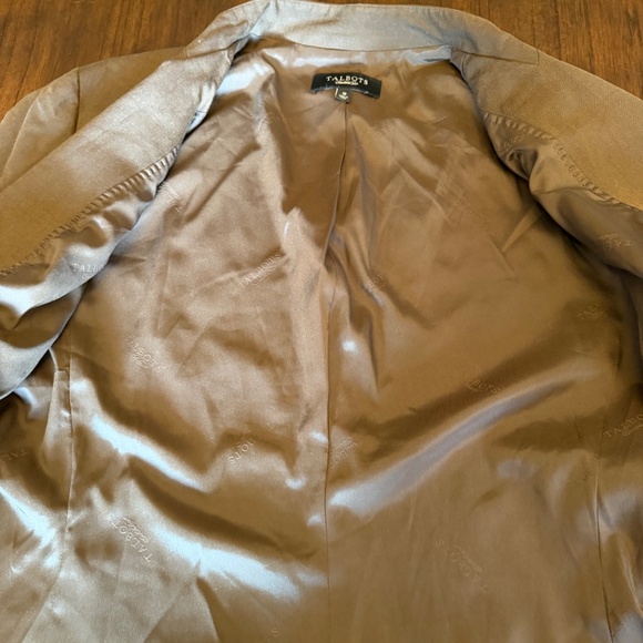Talbots Chocolate Wool Blend Lined Blazer, Size 16 - Picture 7 of 14